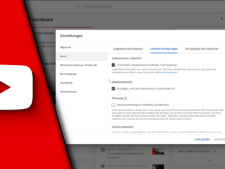 Abonnentenzahl auf Youtube verstecken