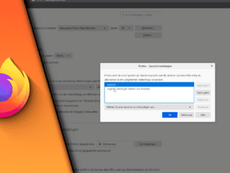 Firefox Sprache ändern