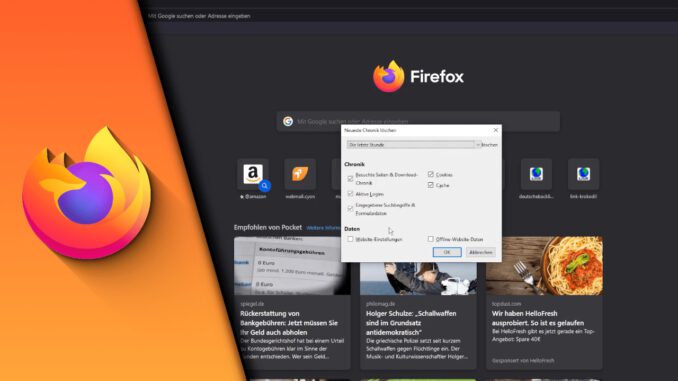 Firefox Verlauf löschen