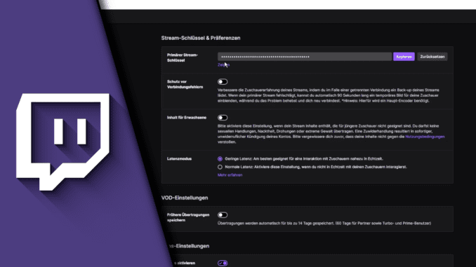 Twitch Stream Key