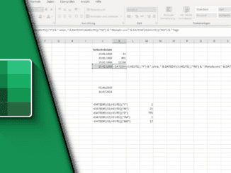 Excel Alter berechnen