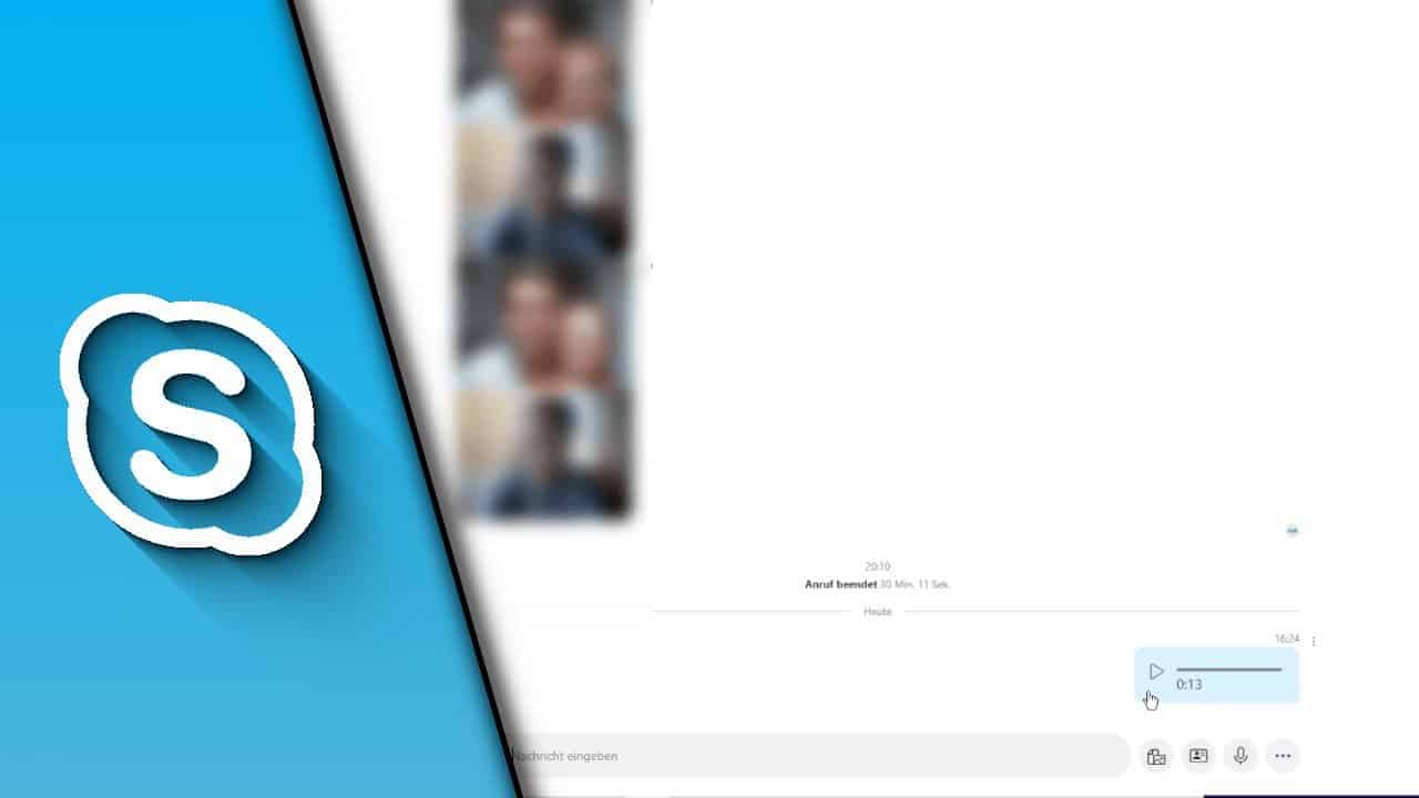 Skype Sprachnachricht senden