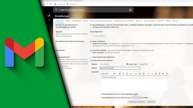 Gmail Abwesenheitsnotiz Gmail Abwesenheitsnotiz