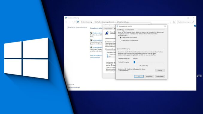 Windows 10 Wiederherstellunspunkt