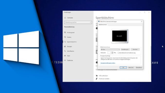 Bildschirmschoner Windows 10