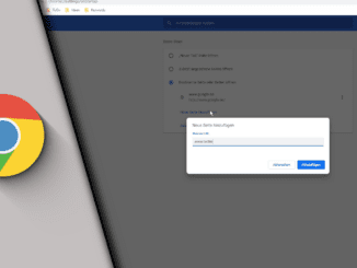 Chrome Startseite festlegen