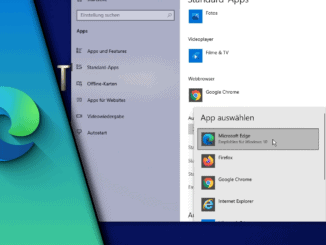 Edge als Standardbrowser festlegen