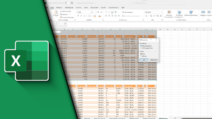 Excel Tabelle als Bild speichern