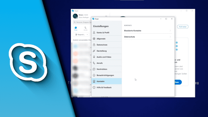Skype Kontakt blockieren