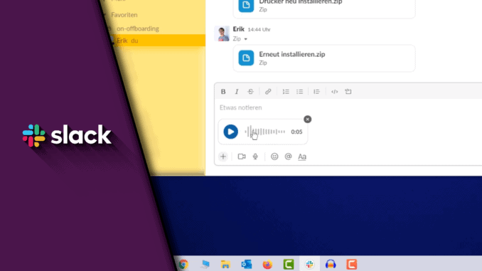 Slack Sprachnachrichten