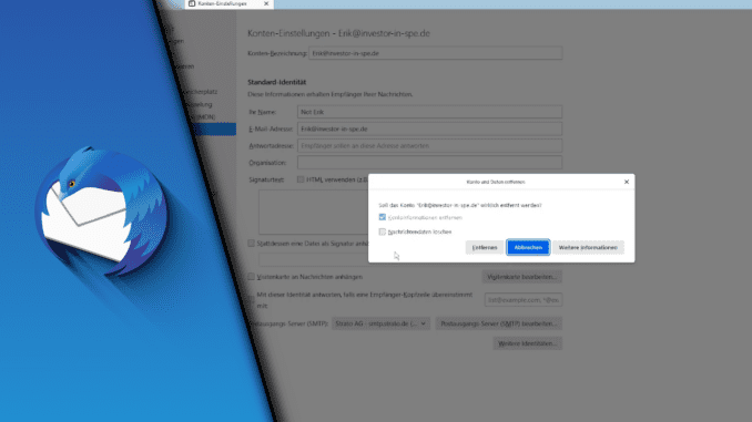 Thunderbird Konto löschen