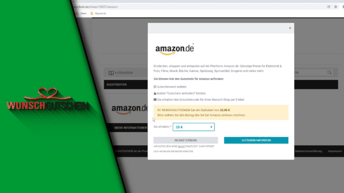 Wunschgutschein Amazon