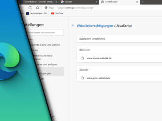 Edge Javascript aktivieren