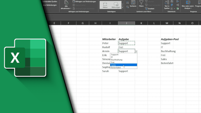 Excel Dropdown erstellen