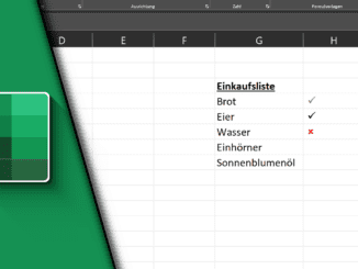 Excel Haken einfügen