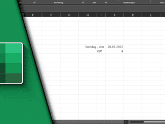 Excel Wochentag aus Datum