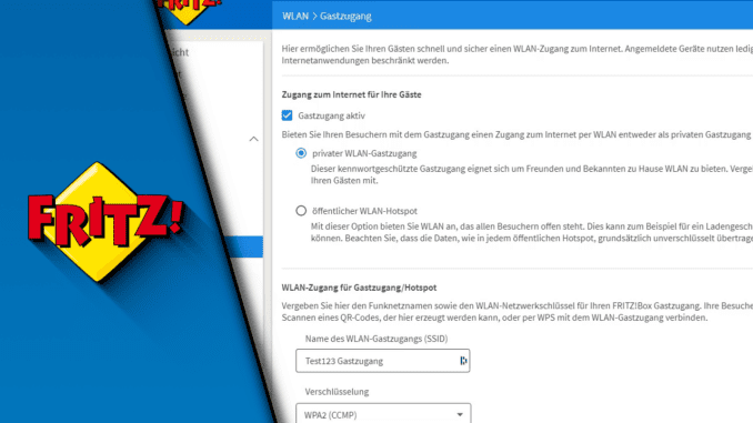FritzBox Gastzugang einrichten