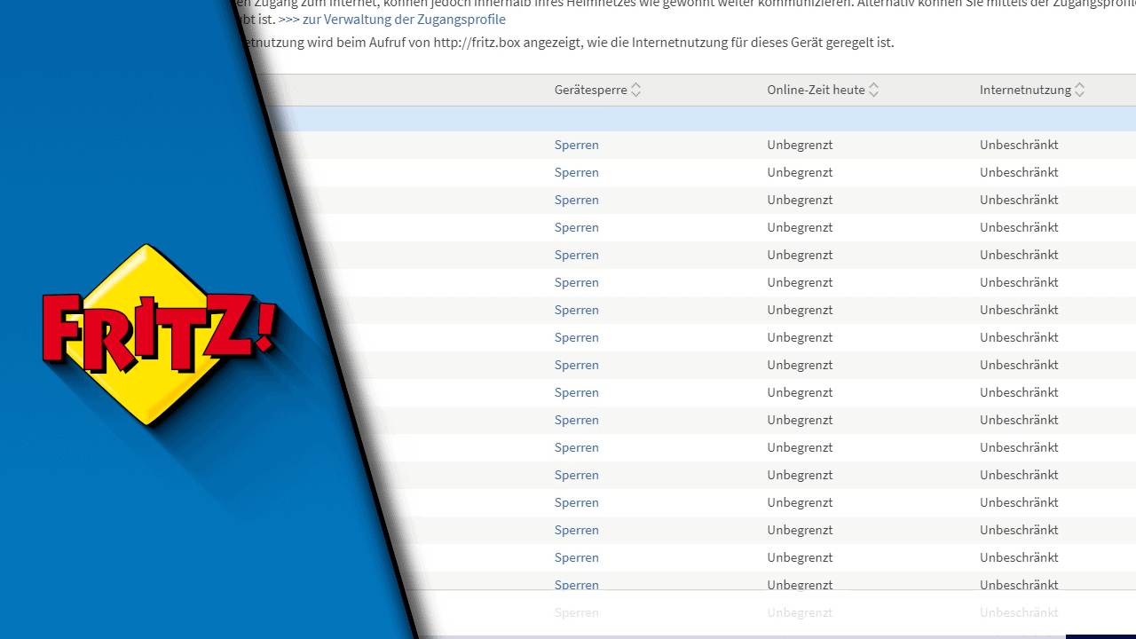 FritzBox Geräte sperren Tutorial Technikshavo.de