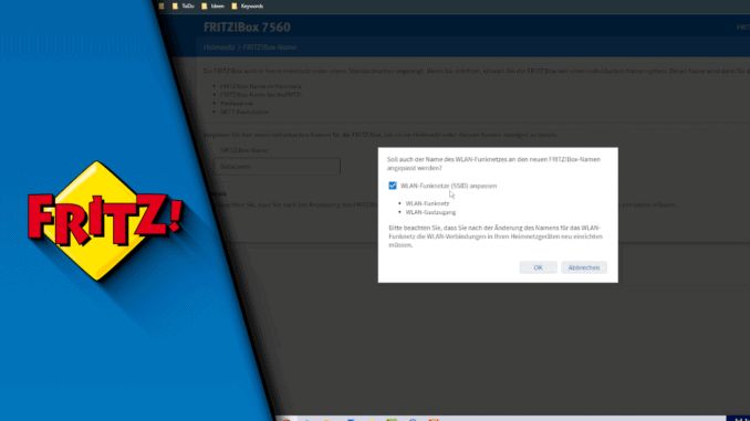 FritzBox Name ändern