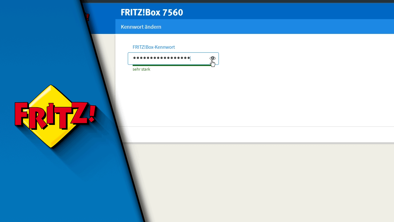 FritzBox Passwort ändern