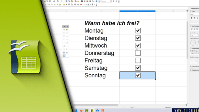 OpenOffice Calc Checkbox