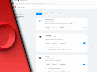Opera Addons verwalten