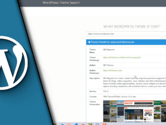 Wordpress Theme herausfinden