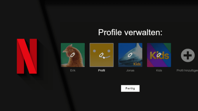 Netflix Profil löschen