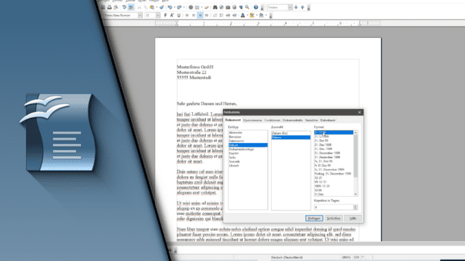 OpenOffice Writer Datum automatisch aktualisieren