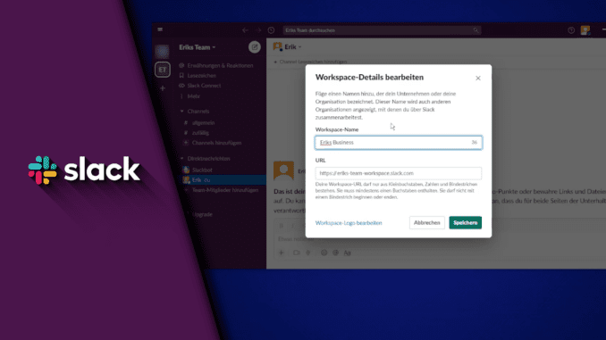 Slack Workspace umbenennen