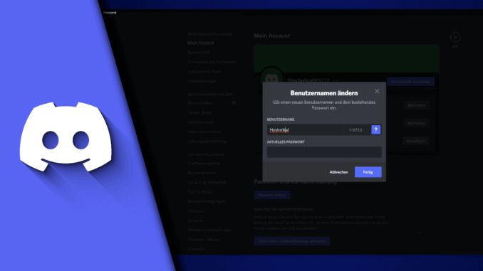 Discord Namen ändern