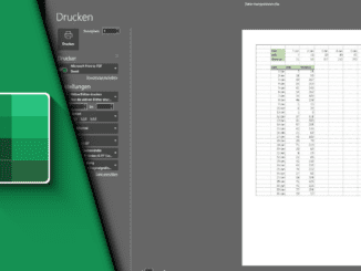 Excel Gitternetzlinien drucken