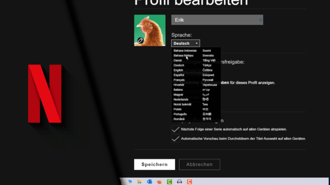 Netflix Sprache ändern