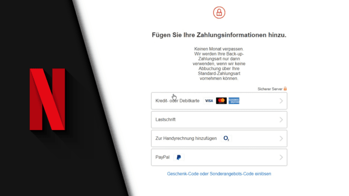 Netflix Zahlungsart ändern