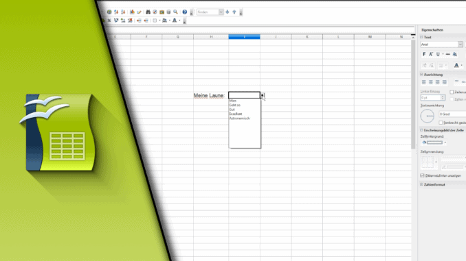 Open Office Calc Dropdown