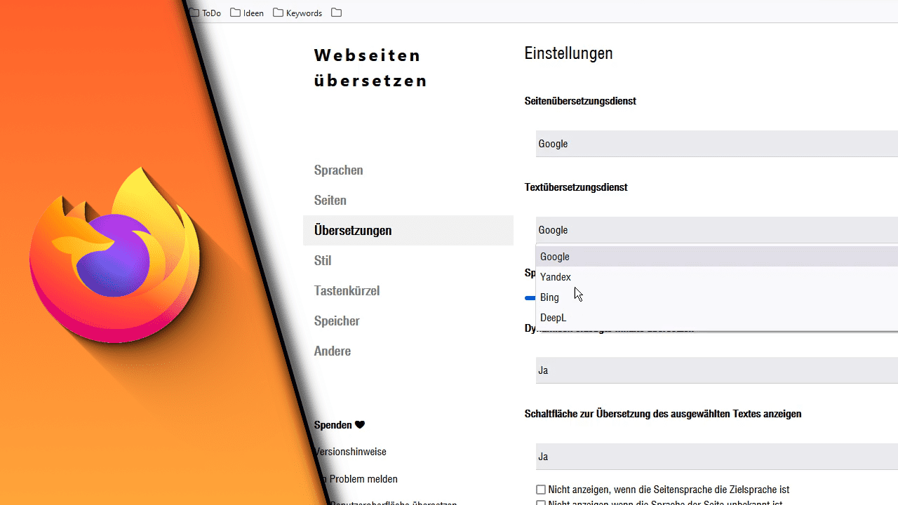 seiten übersetzen firefox Archive Technikshavo Tutorials mit Qualität