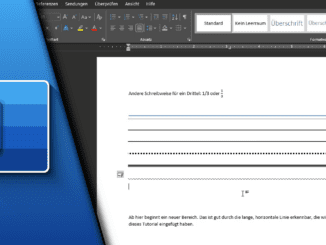 Word Linie einfügen