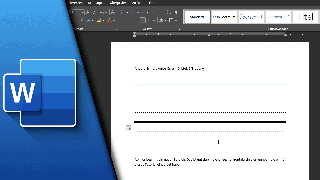 Jak Wstawić Linie W Word Word Linie einfügen (horizontal / vertikal) | Tutorial - Technikshavo.de