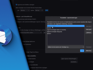 Thunderbird Sprache ändern