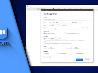 Zoom Meeting planen