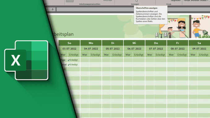 Excel Spaltenüberschrift