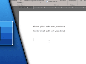 Größer Gleich Zeichen Word