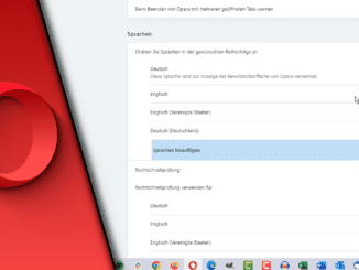 Opera Sprache ändern