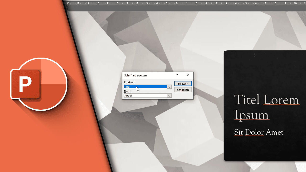 Powerpoint Schriftart auf allen Folien ändern Tutorial