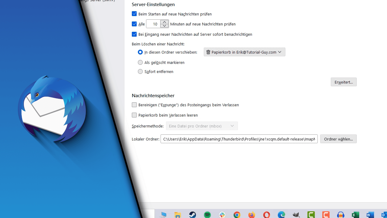 Wie Kann Ich Den Papierkorb Leeren Thunderbird Papierkorb automatisch leeren - So geht's: