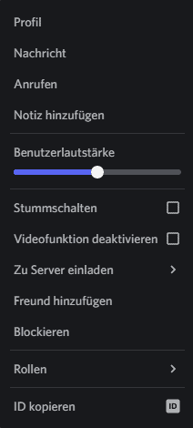 Discord Benutzer Lautstärke ändern