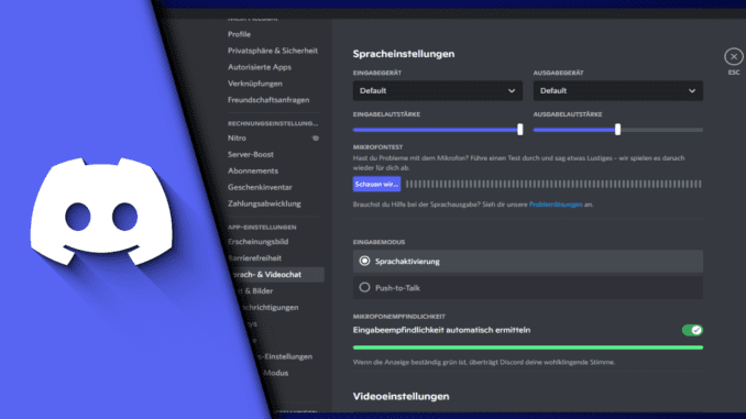 Discord Lautstärke einstellen