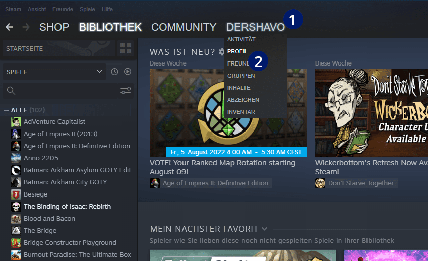 Steam Inventory Value