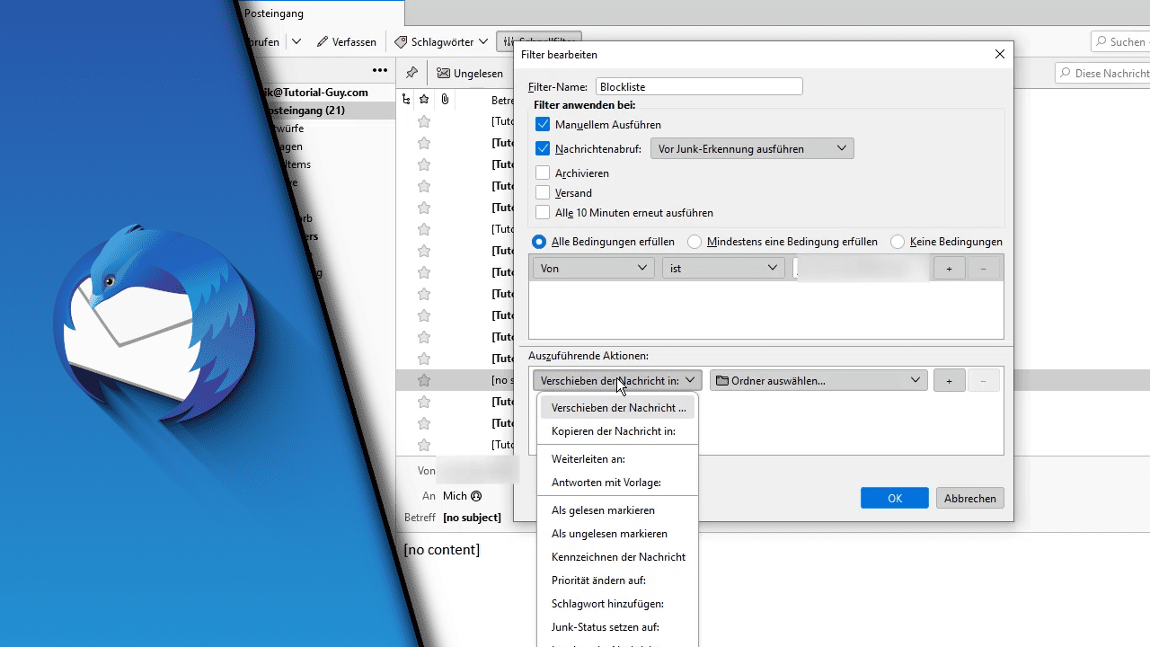 Die Url Wurde Von Einem Inhaltsfilter Blockiert Thunderbird Absender blockieren / Spam-Filter trainieren