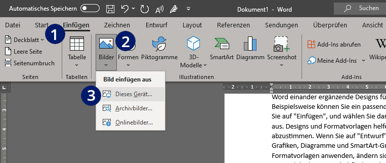 Bild in Word einfügen